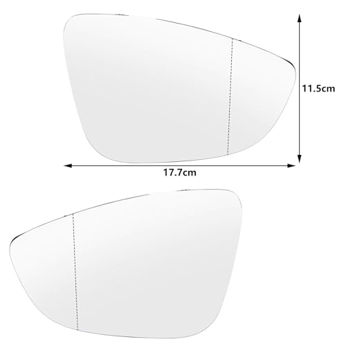 Miroir convexe pour VW Passat B7 CC Scirocco EOS avec angle réglable
