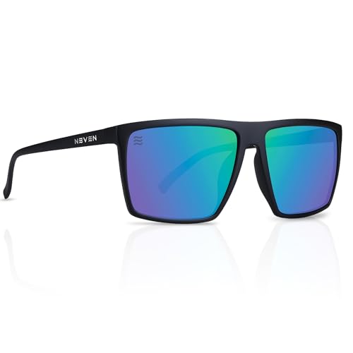 NEVEN Men's Polarized Sunglasses - Chic Rectangular Glasses - UV Protection Glasses for Coastal Activities.