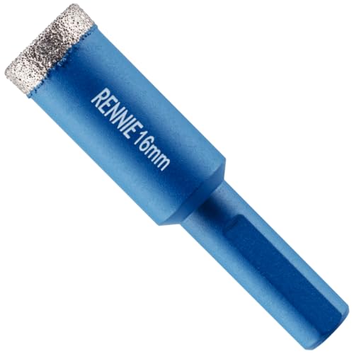 16mm Diamond Hole Saw Drill Bit With Tri Shank For Porcelain Tiles Ceramic Slate Stone Granite Marble Glass. Diamond Core Holesaw/Hole Cutter