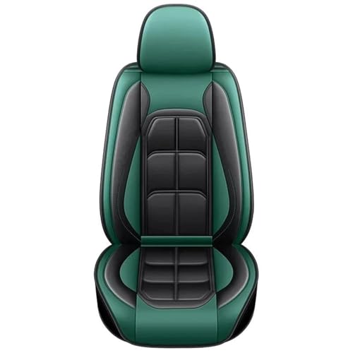 Housses de siège voiture universelles en cuir vert coussin de protection avant pour auto et SUV