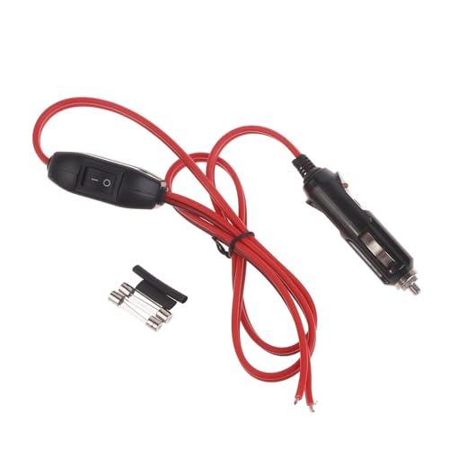 KAHDGSS Extensor de salida de cable de extensión macho para coche con encendido/apagado soporta hasta 360 W de toma de corriente automotriz