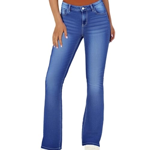 Plus Size Bootcut Jeans for Women Flare Jeans for Women High Waisted Embroidered Jean for Womens Curvy Wide Leg(US, Alpha, 4X-Large, Plus, Regular, Blue-B)4