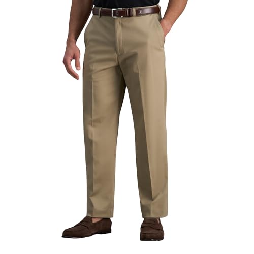 Image of Haggar Men's Classic Fit Premium No Iron Khaki Pant