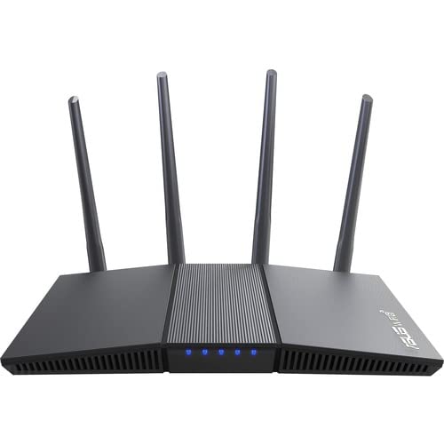 ASUS AX1800 WiFi 6 Router (RT-AX1800S)–Dual Band Gigabit AX Wireless Internet Router, 4Gigabit Ports, Easy Setup, Subscription-Free Internet Security Powered by Trend Micro, Parental Controls,WPS -