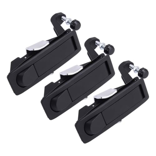 ciciTree 3pieces Black RV Toolboxes Adjustable Lever Hand Operated Compression Latch Lock Without Key