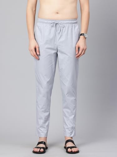 Image of Majestic Man Men's Regular Fit Mid Rise Casual Style Pure Cotton Pyjama Bottom