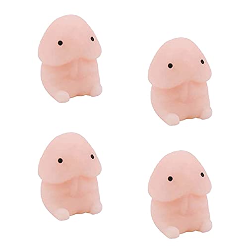Besdas Stress Relief Toys for Adults Anti Stress Ball Mochi Squeeze Toys Fun Party Gift Game Sensory Stress and Anxiety Relief Squeeze Toys (4 Dingding)