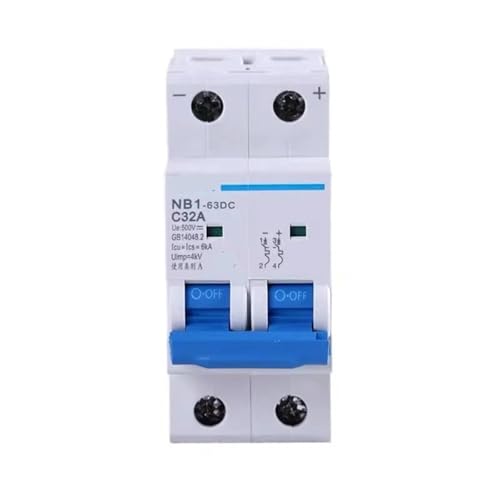 Disjoncteur CC 40A 250V protection photovoltaïque pour tableau électrique
