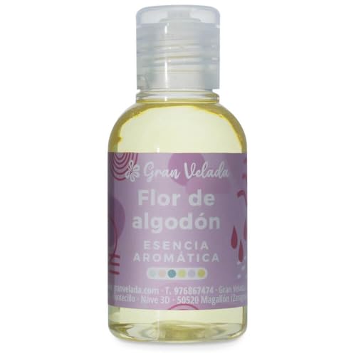 GRAN VELADA - Gran Velada Essence aromatique de Fleur de coton | Parfum floral et poudré avec notes sucrées et épicées | Idéal pour parfums, bougies, savons et plus | 50 ml