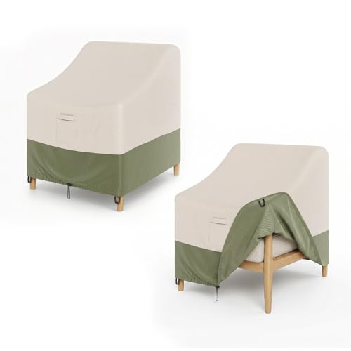 Garvee 32" W x 35" D x 36" H Waterproof Outdoor Chair Cover 2 Pack by Garvee - Used condition - US$27.42