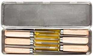 Pferd Key File Set 265 K in Metal Box, 6 Files, 4 inch, with Wooden Handles, 17010 – Ideal for Fine and Delicate Filing
