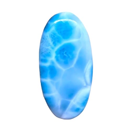 Larimar naturel cabochon 52mm : offrez l'esprit de l'océan à travers un bijou fait main