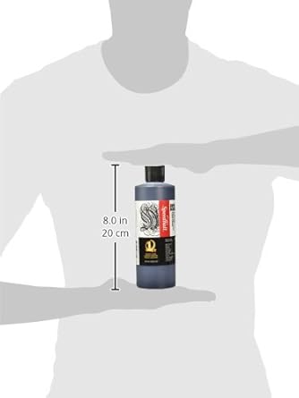 Speedball - 3378 Super Black India Ink, 1 Pint - 404696