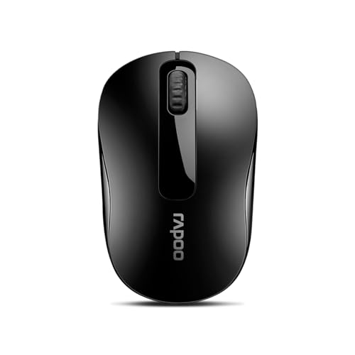 Rapoo Souris optique sans fil 2,4GHz "M10+" (bluetooth, souris d'ordinateur, design, avec boutons et molette de défilement) Noir