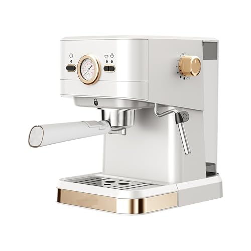 LISHAOHU Cafetera Profesional, Máquina De Café Espresso Semiautomática, Bomba De Presión De 20 Bares Y Varilla De Vapor De Espuma De Leche, Cafetera Multifuncional, Cafetera Pequeña