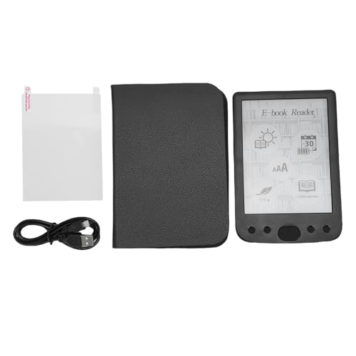 BONKZEBU E Reader, Pantalla Táctil Grande Pantalla Táctil E Reader, HD Digital E, con una Caja Protectora de 2500 MAh de Soporte de Batería de hasta 32 G (4G)