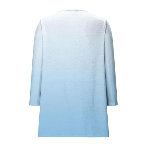 Girls Gradient Cardigans Open Front Long Sleeve Cardigan Sweater Coats Fall Tops for Kids with Pockets 5-14 Years3