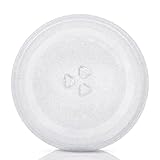 BALLSHOP 24,5cm Mikrowellenteller Drehteller Mikrowelle Teller Universalteller Glasdrehteller Mikrowellenplatte Allgemeiner Flacher Glasdrehteller Mikrowellendrehteller