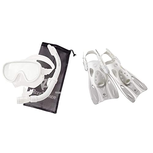 �yAmazon.co.jp ����z���[�t�c�A���[(REEF TOURER) �V���m�[�P�����O �V���m�[�P�� �}�X�N �X�m�[�P�� ��l�p 2�_�Z�b�g �V���R�[���� ���b�V���o�b�O�t�� �z���C�g RC0105 & �yAmazon.co.jp ����z �V���m�[�P