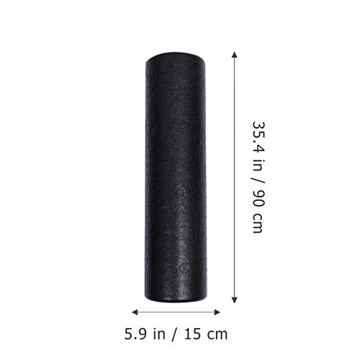 BESPORTBLE Rolo de espuma de ioga de alta densidade, rolo redondo de espuma para exercício físico na