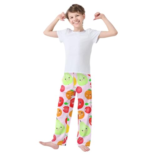 J JOYSAY Cartoon Fruits Collection Pastel Pajamas Pants Soft Long Pajama Bottoms Lounge Sleep Pants Size S-XL3