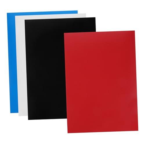 PRETYZOOM 4pcs Flexible Sheets Peel and Stick Adhesive for DIY Crafts Business Cards and Creative Projects
