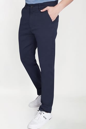 Image of DIVISIVE Men's Regular Fit Cotton Chinos Trousers Pants