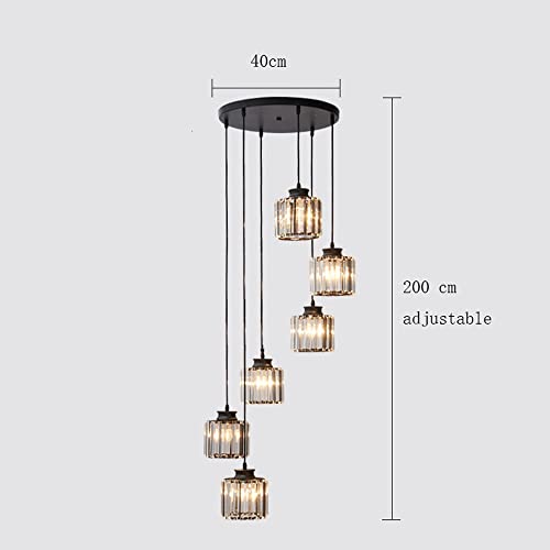 Chandelier moderne spiral LED éclairage de cage d'escalier