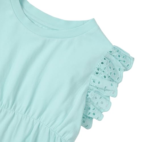 Lands' End Girls Flutter Sleeve Tiered Peasant Top2