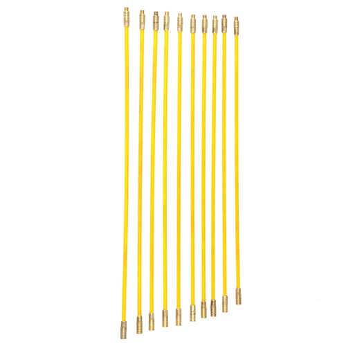 Wall Tape 10Pcs 10Pcs 4Mm Fiberglass Running Wire Cable Electrical Fish Tape Pull Push Kit Fiberglass Rod Fish Cable #TOP6