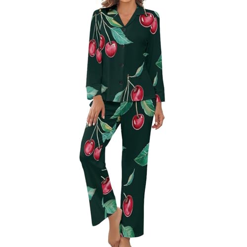 Pyjama femme deux pièces mi saison vêtement de nuit grande taille imprimé chic