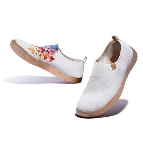 Women's Artistic Travel Shoes Knitted Slip-On Comfortable Sports Shoes Artistic Butterfly Series3