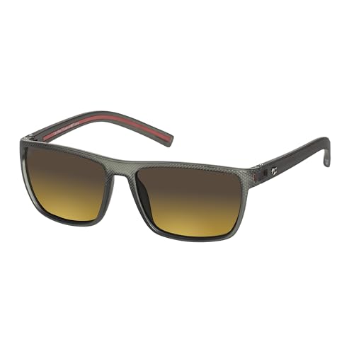 Eagle Eyes Rambler Polarized Sunglasses - Smudge Proof and Water Repellent (Translucent Dark Gray/Red)
