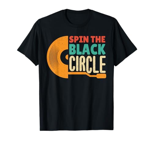Photo de Spin The Black Circle Music Lovers T-Shirt