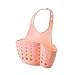 Produktbild IronHeel Einstellbare Design Snap Sink Wasserhahn Housing Cradle Küche Regal Rack Küche Schwamm Halter Ablagekorb/Pink