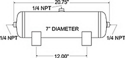 Firestone 9148 3 Gallon 3 Port Air Tank