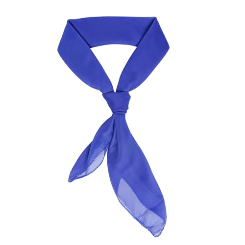 Chiffon Scarf Square Ribbon Head Neck Scarf Satin Neckerchief Handkerchief Halloween Women Men 1950s Costume Scarves