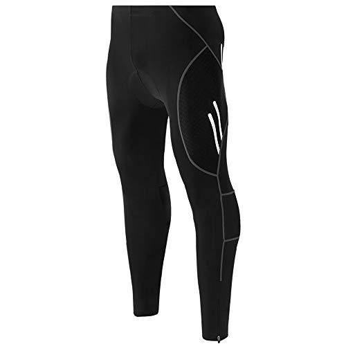 Calças de ciclismo, Andoer Calças de ciclismo masculinas 4D acolchoadas calças compridas de compress