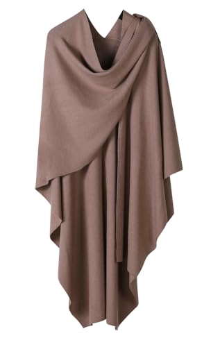 Open Front Poncho Sweater Wrap for WomenTopper Knitted Elegant Shawls Cape for Spring Fall Winter