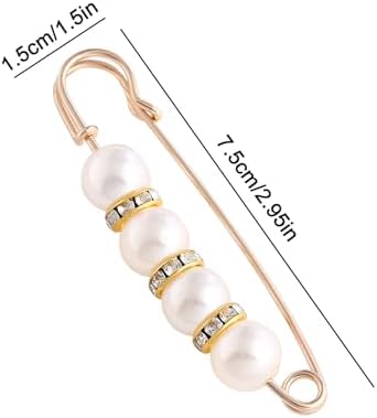 Clip Per Cardigan Vintage - Set 5 Spille Decorative Per Hijab, Sciarpe E Maglieria - Foto 4