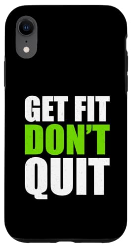 Get Fitter Train Hard Dun Quit �W�� ���`�x�[�V���� �t�B�b�g�l�X���D�� �X�}�z�P�[�X iPhone XR �p
