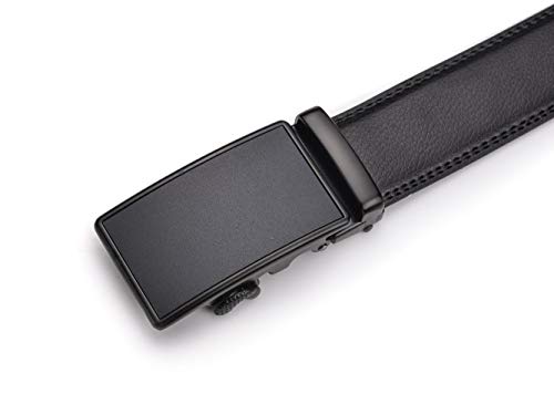Men's Ratchet Belt Genuine Leather Slide Belts Adjustable4