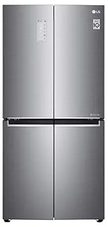LG 594 L Frost-Free Inverter Linear Wi-Fi Side-By-Side Refrigerator (GC-B22FTLPL, Platinum Silver III, Hygiene Fresh+ | Door Cooling+)