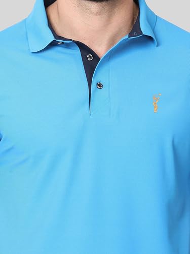 Image of STELLERS Men's Premium Regular Fit Polo T-Shirt's |Feather Touch Feel | Odour Resistant| Anti-Static| Wrinkle Free | Quick Dry | Stretchable | Lightweight | Sweat-Proof