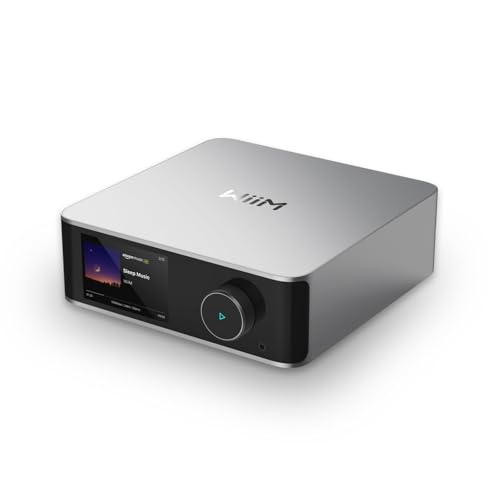 【直輸入品】WiiM Ultra 音楽ストリーマー＆デジタルプリアンプ | 3.5インチタッチスクリーン、Google CastおよびAlexa対応、Spotify、Amazon Music、Tidalなどをストリーミング | HDMI ARC、フォノ入力＆ヘッドフォン出力 |シルバー