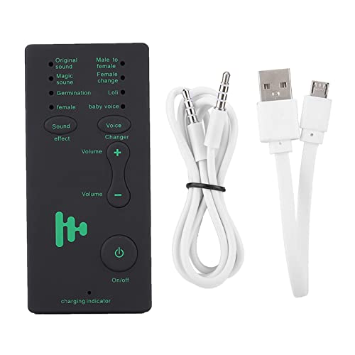 Mini Carte Son de Diffusion en Direct avec changeur de Voix Portable pour téléphone Portable PC PS4 PS5 et Plus,Carte Son Externe, Aucun Pilote requis, Carte...