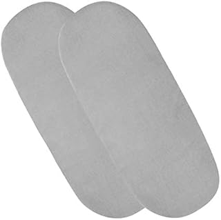 4 x Moses Basket Fitted Sheets - 100% Cotton Fitted Sheets for Moses Basket Or Baby Cradle (Grey)