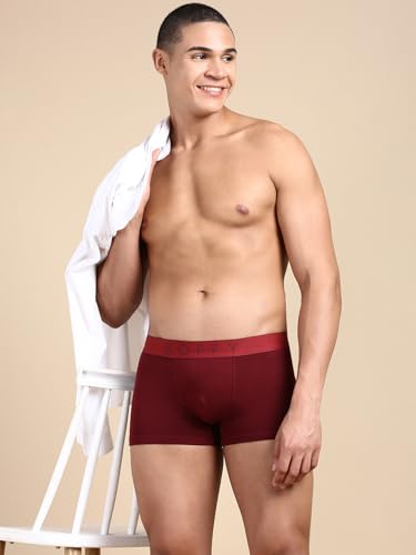 Image of KOFFY Men's Cotton Lycra Mini Trunks with 4-Way Stretch | Wrinkle-Resistant | Ultra-Soft Elastic I 2X Absorbent