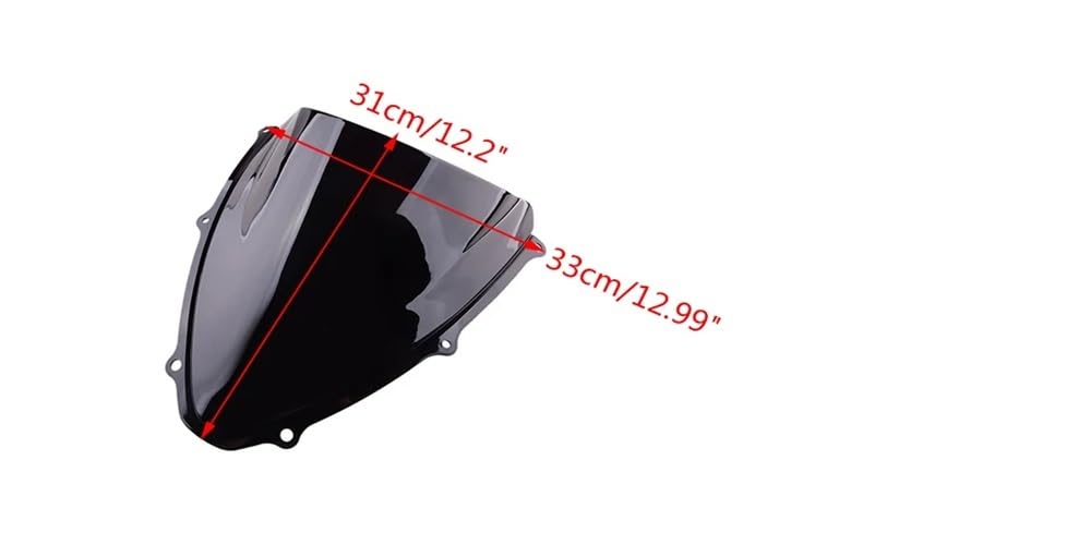 Parabrisas Delantero Negro para Motocicleta, Protección De Plástico para Suzuki GSXR600 750 K6 K7 2006 2007 Visera Parabrisas