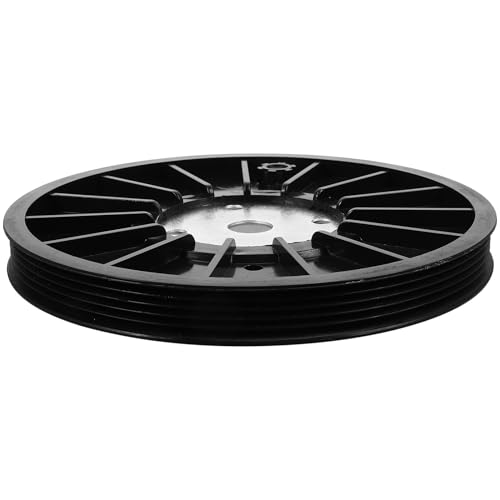 HOLIDYOYO Polea de Correa para Bicicleta Estática 5Pk Accesorio ABS para Transmisión de Rueda de Correa Disco Compatible Bicicletas de Fitness de Interior y Ciclismo Dinámico